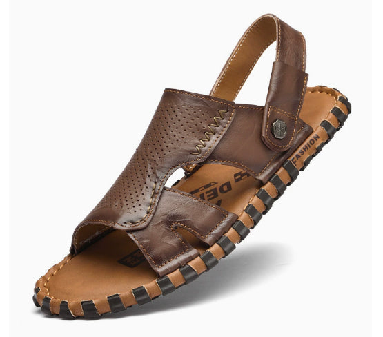 Pantoufles en cuir Casual Outdoor Beach