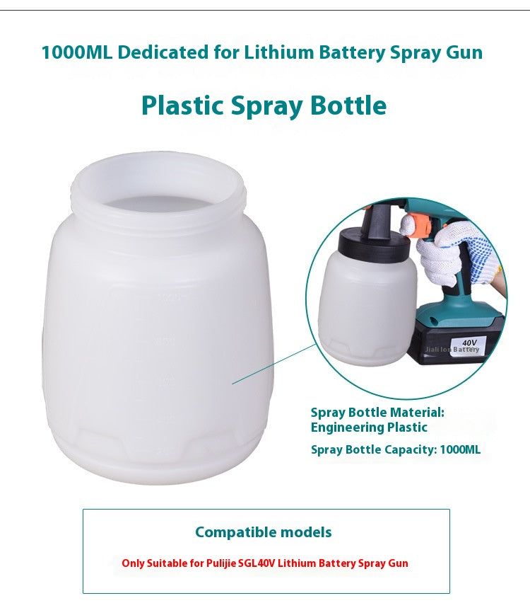Pistolet de pulvérisation électrique avec 800ML 1300ML Grand pulvérisateur en acier inoxydable
