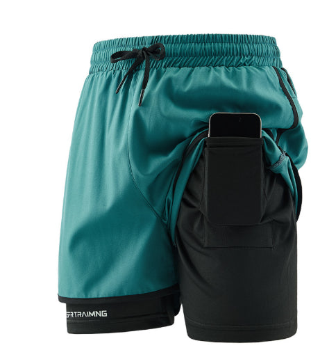 Short en deux parties pour la course sportive et la remise en forme