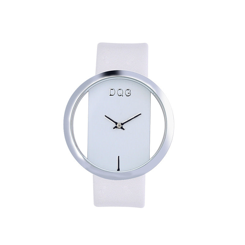 Montre de couple transparent Cutout Personnalité