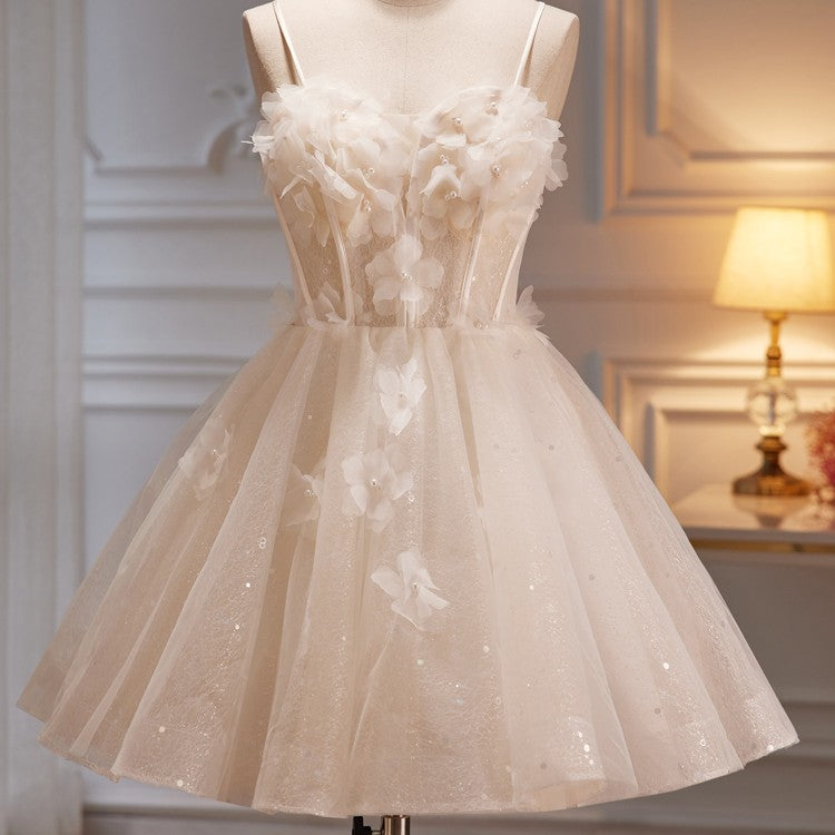 Robe d'anniversaire avec Suspender Puffy Jupe