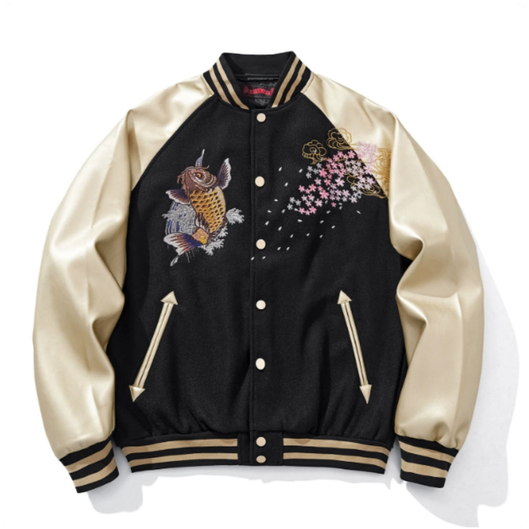 Veste de carpe brodée robuste