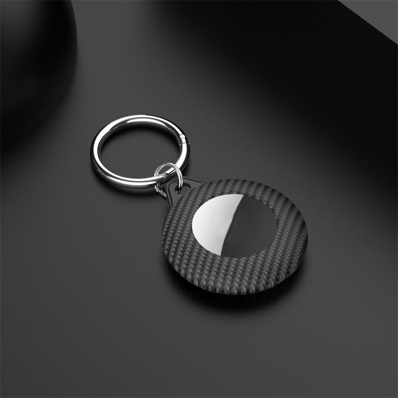 Convient pour dispositif anti-perte Pp Carbon Fiber Pattern Keychain Frosted Ultra-fin Tracker