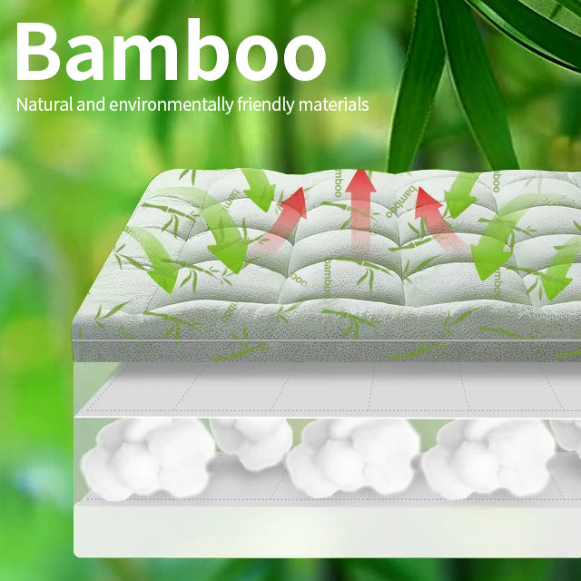 Cool Bamboo Matelas Topper Super Épaisseur Respirant Bamboo Fibre Microfibre Remplir 8 21 Deep