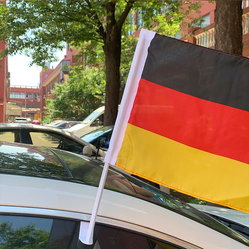 Drapeau de voiture allemand en polyester coupe-vent