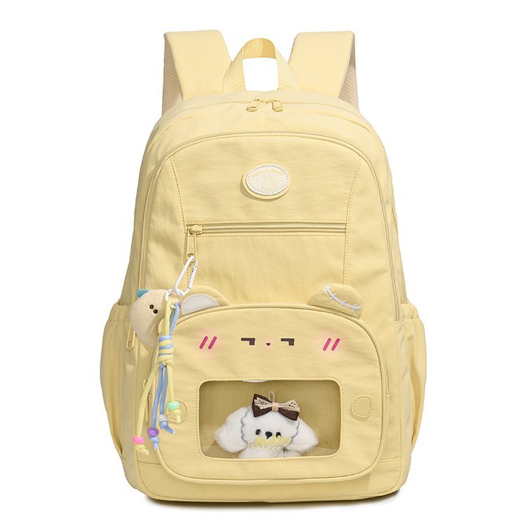 Sac à dos en nylon transparent style coréen