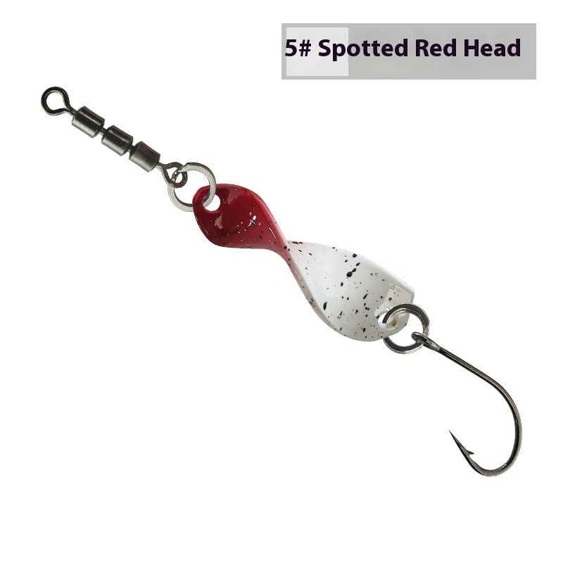 Lure Haute Vitesse Swivel Spiral Tossing Rotation Lure de métal brillant