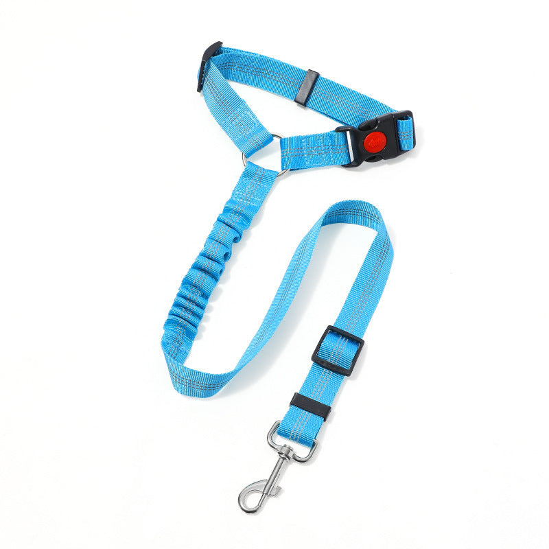Ceinture de sécurité sur corde de traction montée sur véhicule pour animaux de compagnie