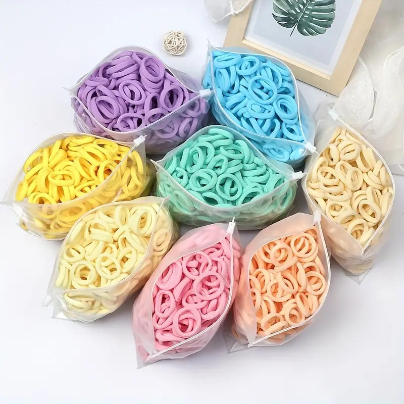 Serviette Anneau Bandes de cheveux 4cm Solid Couleur Élastique Rope de cheveux femelle Hauteur Accessoire de cheveux pour P