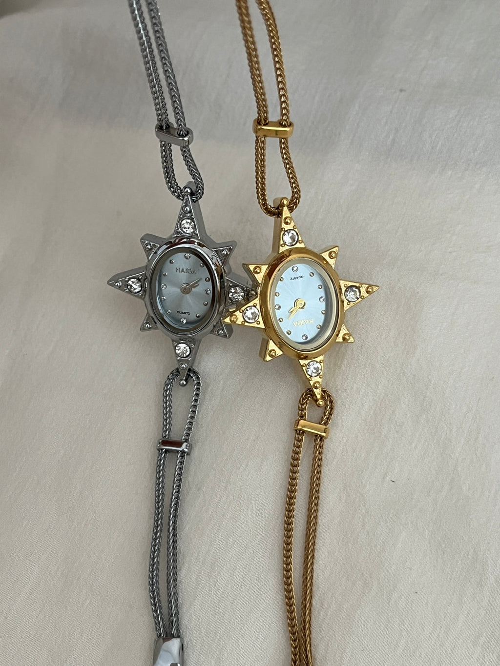 Montre d'art rétro étoile octagonale