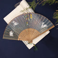 Brodé Hanfu Brodé Tuan Fan Portable pliant Été Silk Su Brodé Fan