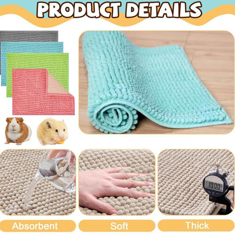 Tapis antidérapant en peluche de porc de Guinée