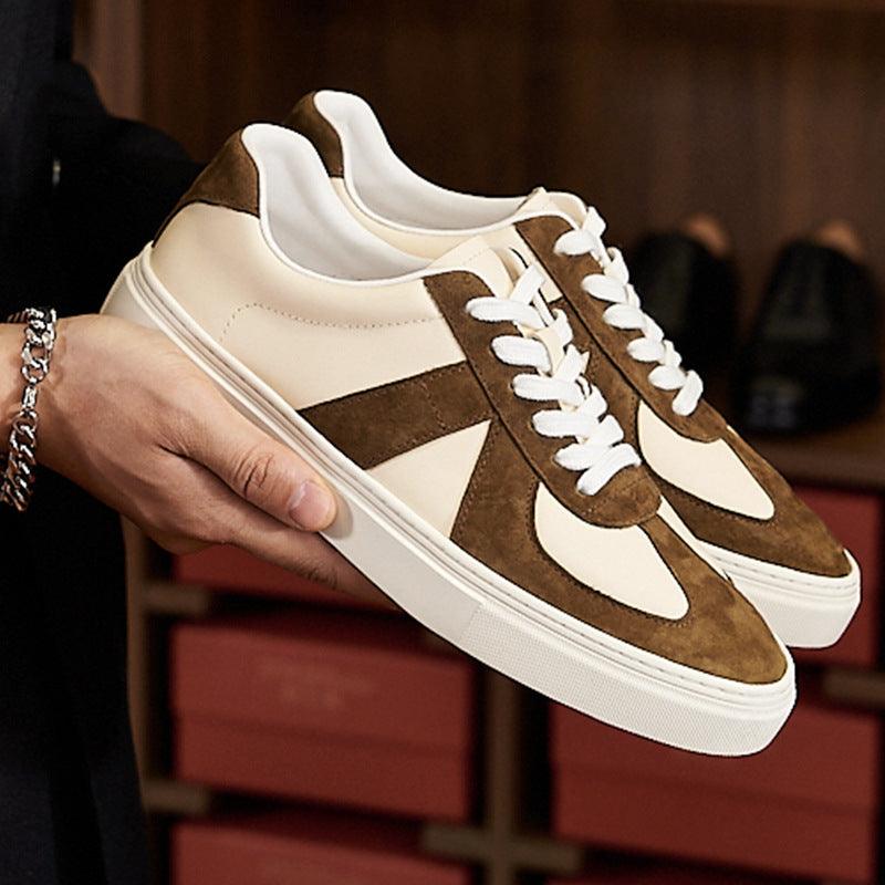 Chaussures Retro Color Matching Couple Casual Plat Skateboard