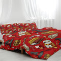 Ensemble de literie de couverture de couettes d'Halloween 3PCS