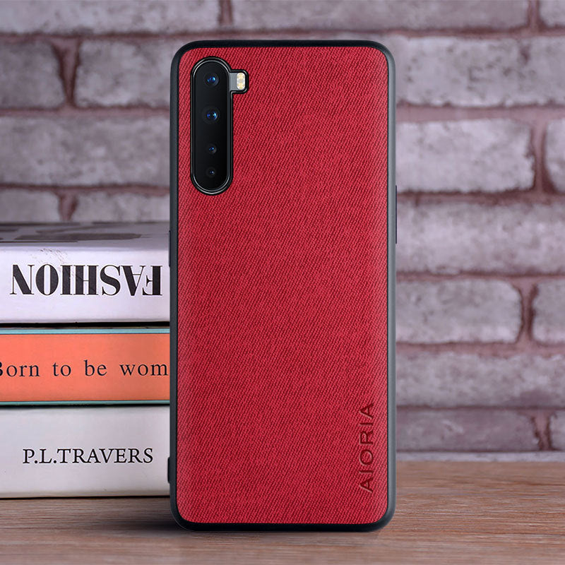 Simple genuine fabric phone case