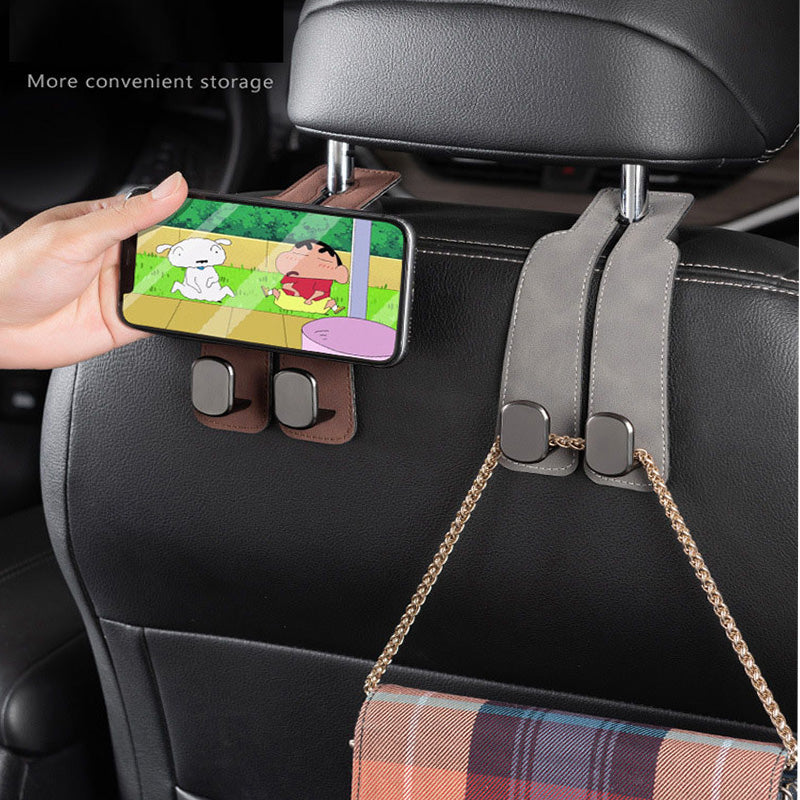 4pcs Siège de voiture dossier porte-téléphone Crochet