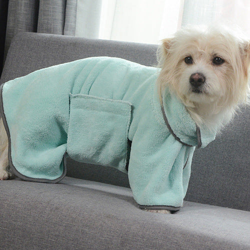 Sèche-linge rapide Serviette de bain absorbante chien peignoir Serviette de bain de chien pour chiens chats microfibre