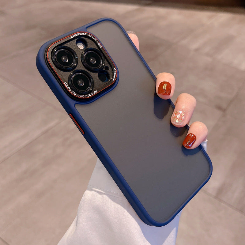 Metal Lens Circle Skin Feeling Matte Protection Cover