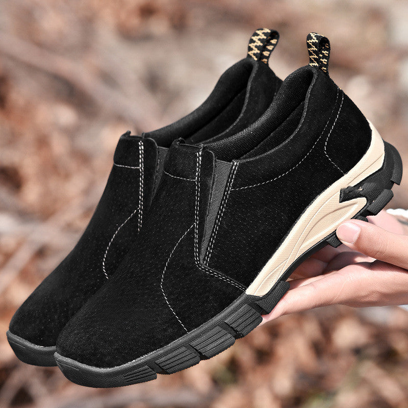 Chaussures en cuir respirante pour homme Suede Mate