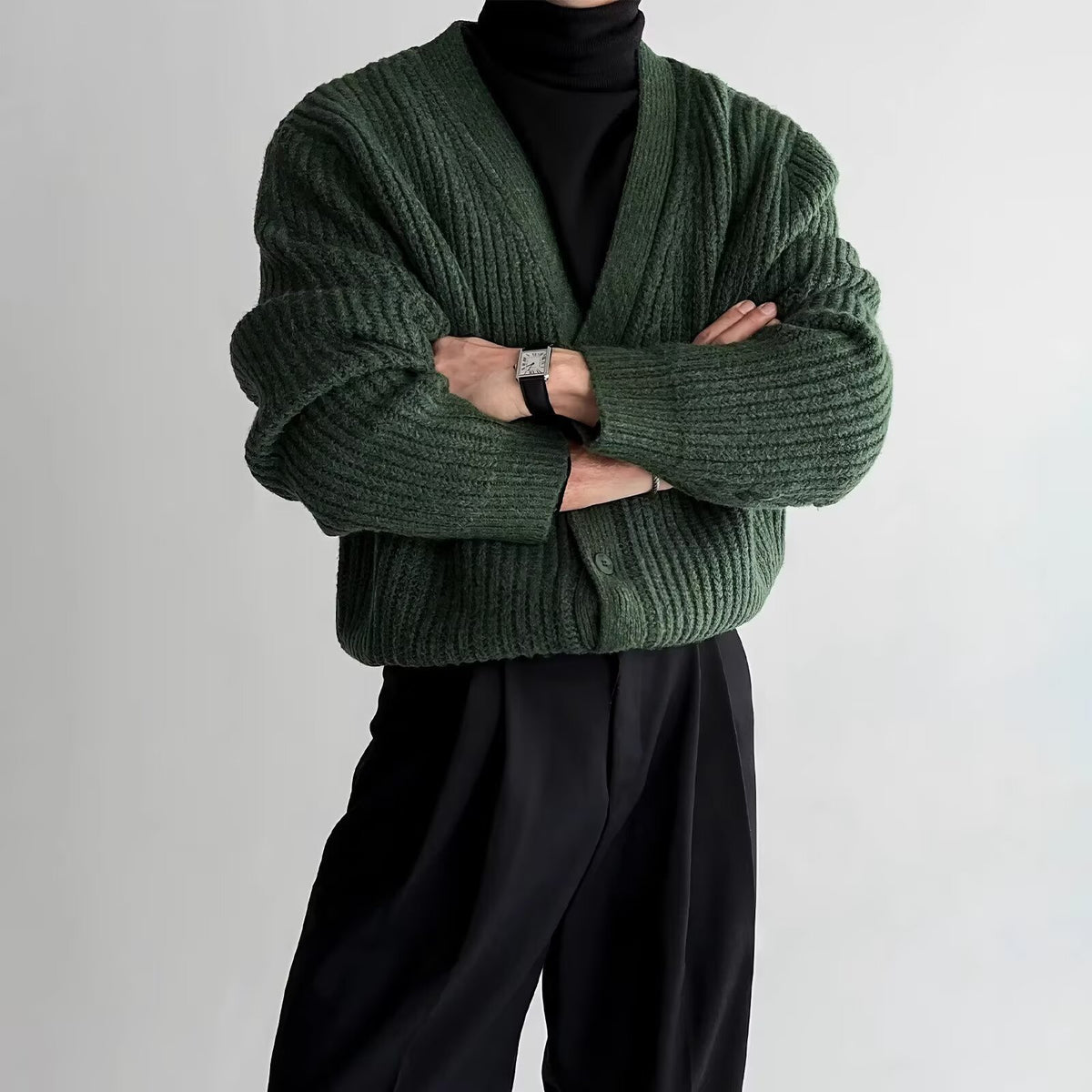 Pull à col V polyvalent pour hommes