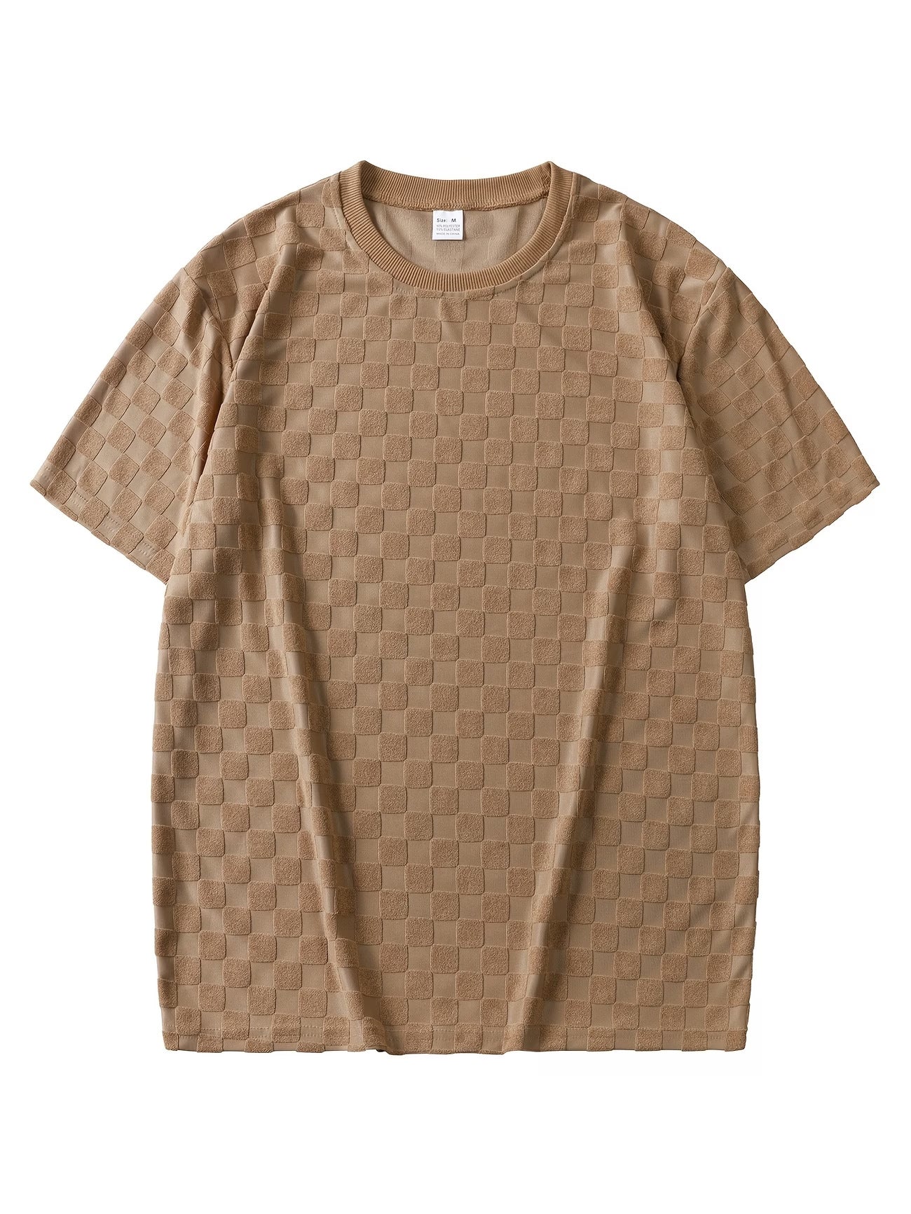 Chemise à manches courtes Jacquard pour hommes