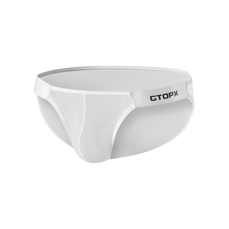 Ceinture pour homme Mince sous-vêtements en soie de glace avec maille pleine sur les deux côtés