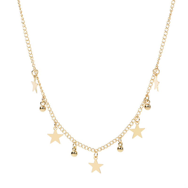 Collier Star Fashionable à cinq points pour les femmes