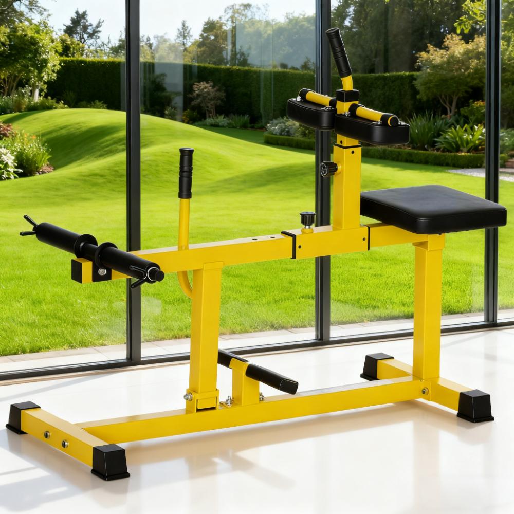 Équipement de gymnastique jaune pour la maison