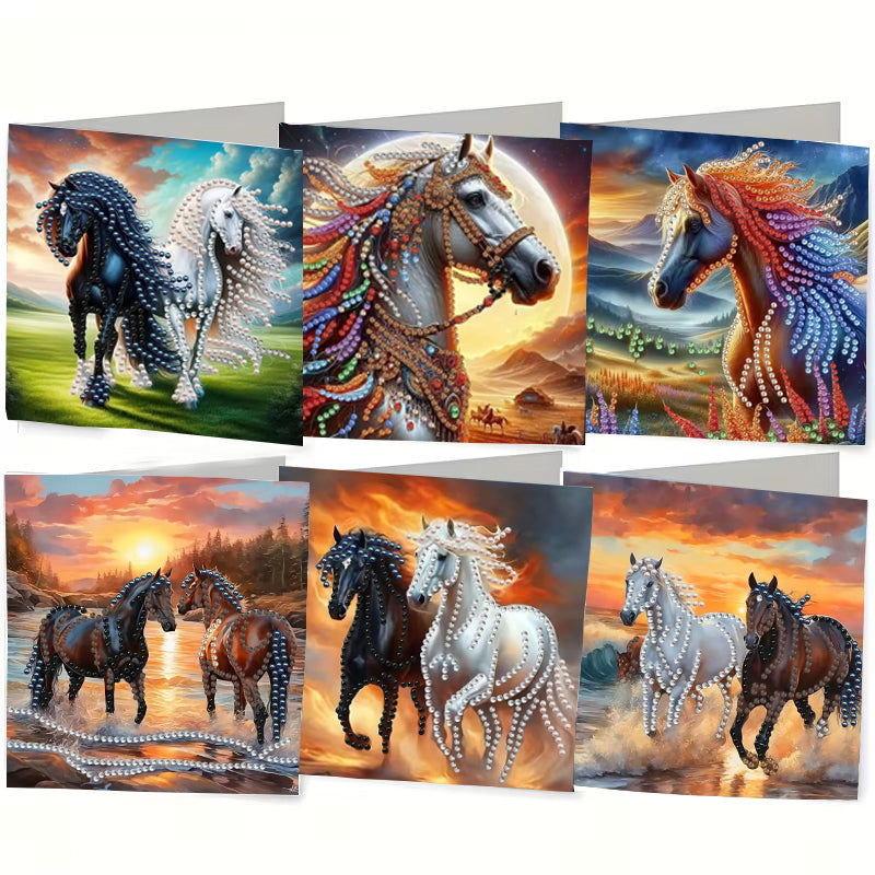 Kit de peinture diamant bricolage Kit carte d'anniversaire