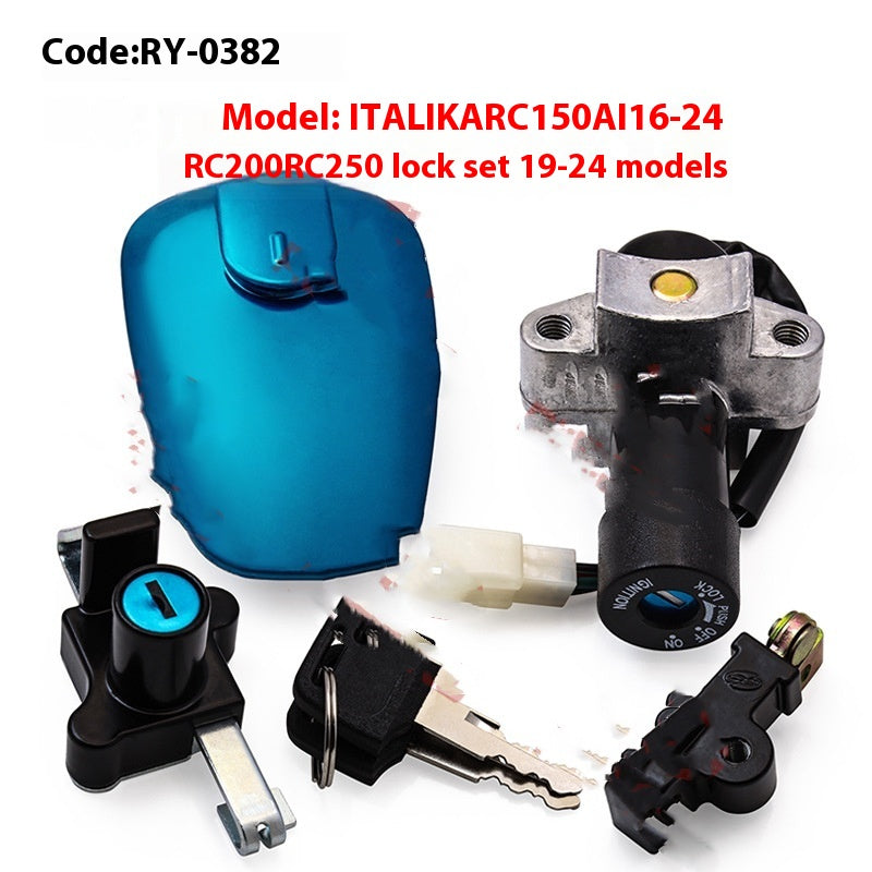 Kit de verrouillage de moto applicable à Italika Rc150 Ai 16-24 Rc200 Rc250 Serrure 19-24