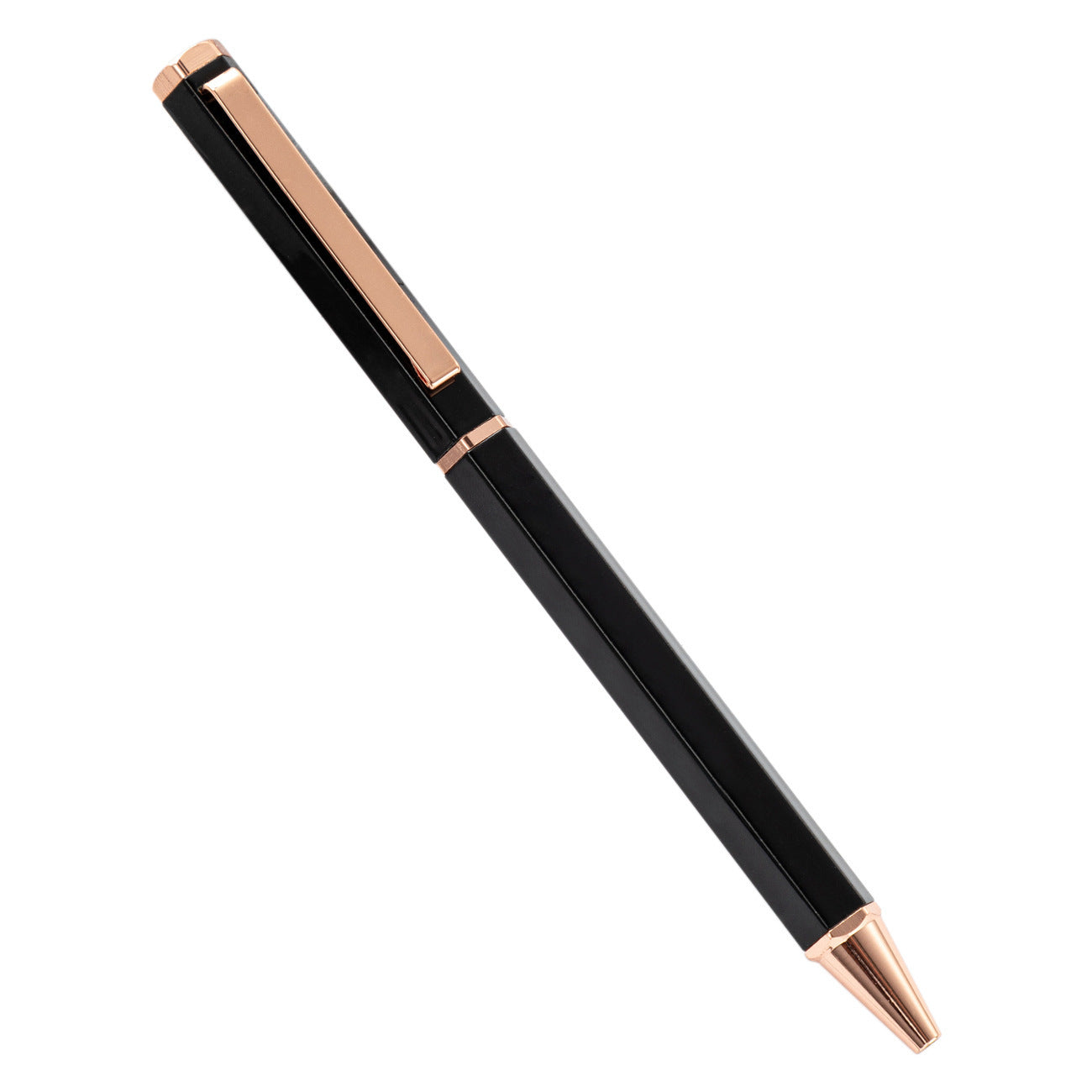 Stylo à rotule métallique simple à six angles