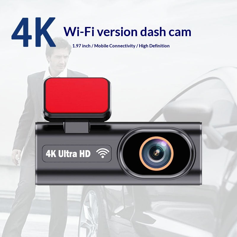 CAR DVR compatible WIFI avec un écran de 197 pouces pour la connectivité de téléphone mobile