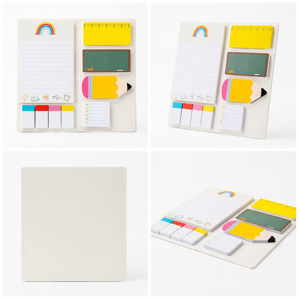 Post-it Note Set Cartoon Formed Sticky Notes pour les étudiants et l'étude de bureau Self-pickup onl