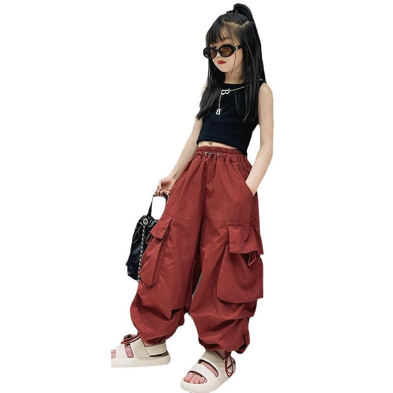 Filles Loose Western Style Pantalon large jambe