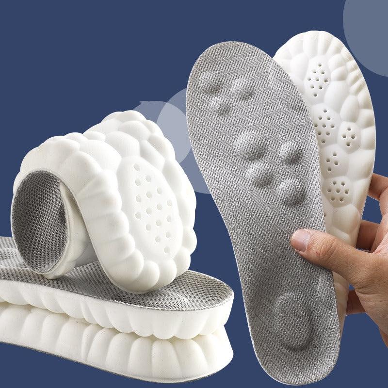 Semelle intérieure Pas d'arc de pied fatigué Massage Sweat Absorbant et Déodorant Antibactérien