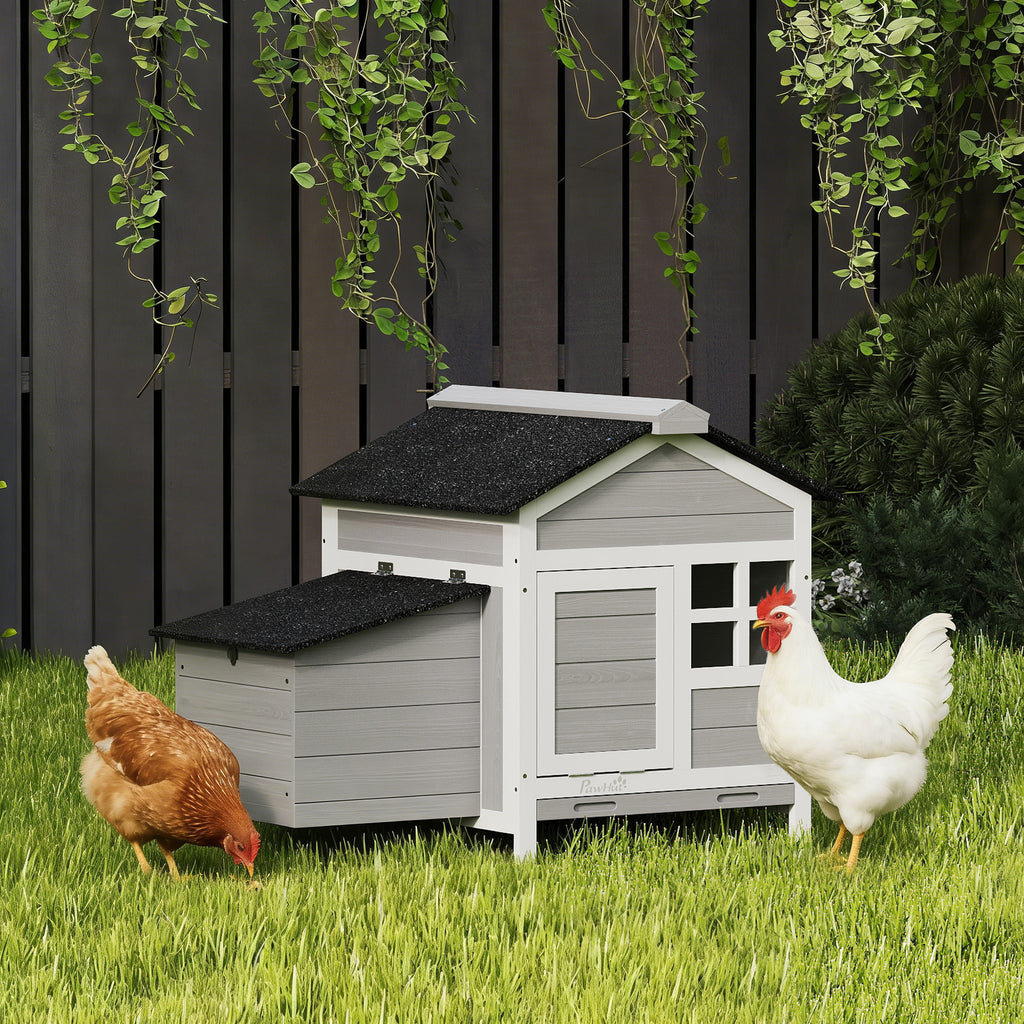 Coop de poulet en bois extérieur avec boîte de nidification
