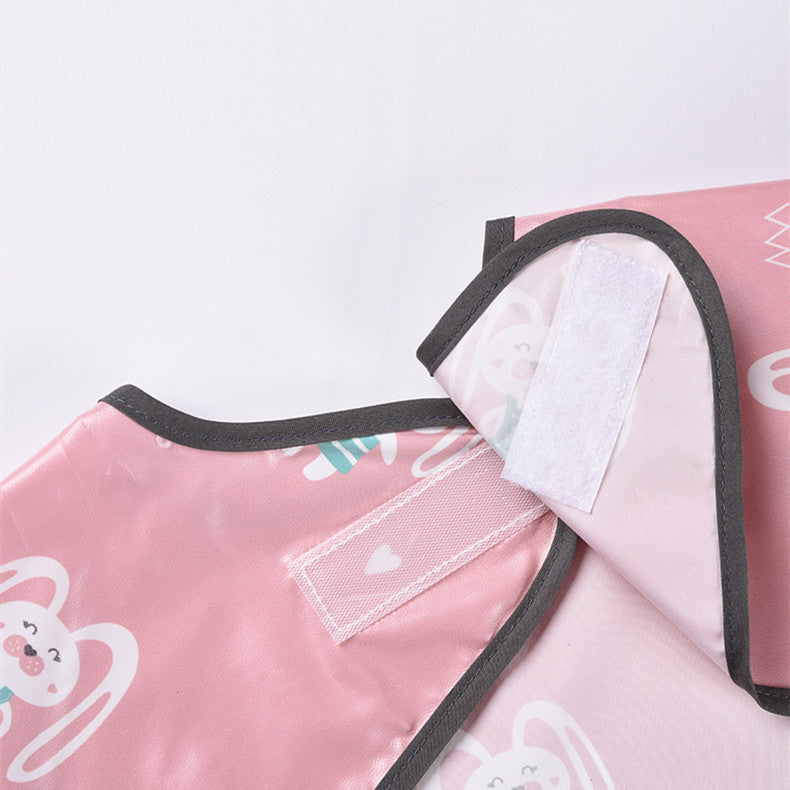 Dîner sans manches Bib Tray Baby Dirt-proof All-in-One