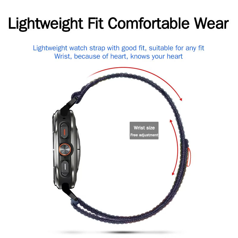 Loop Nylon Woven Sports Watchband