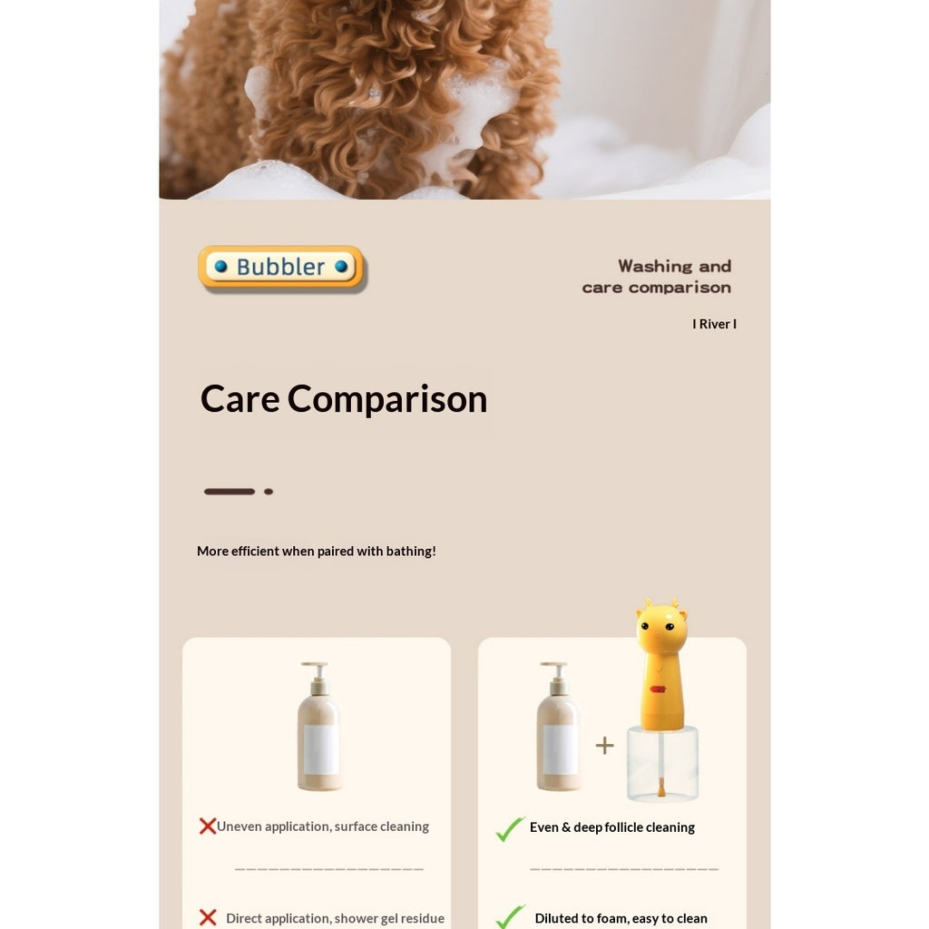 Distributeur électrique de mousse pour animaux de compagnie