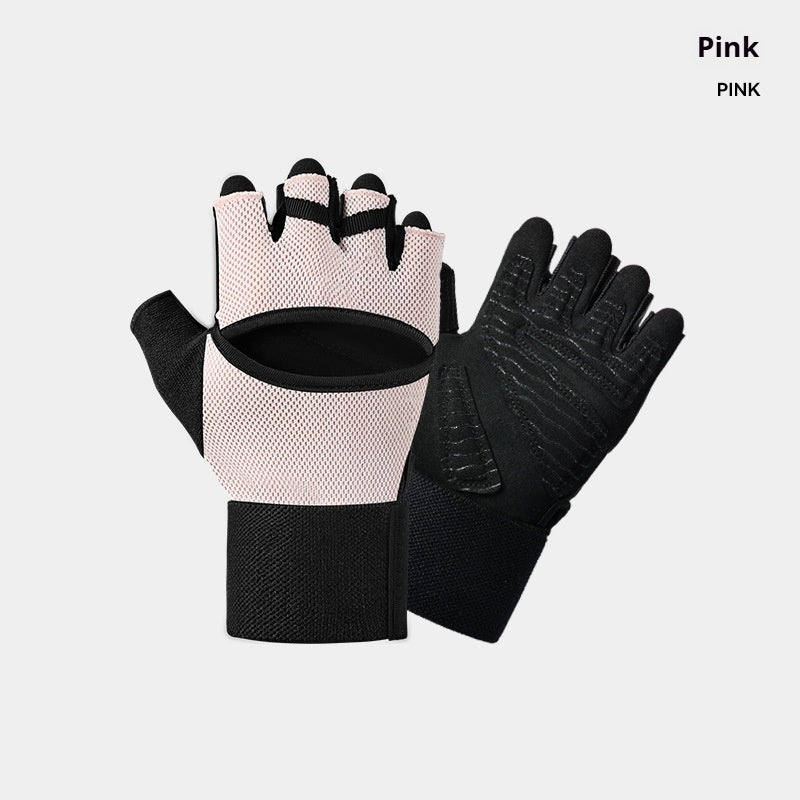 Gants de gym avec bretelles intégrées pour barres de traction