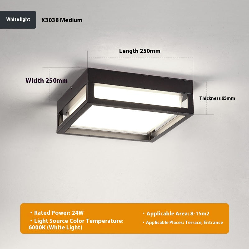 Lampe de plafond extérieure ultra-mince anti-insectes