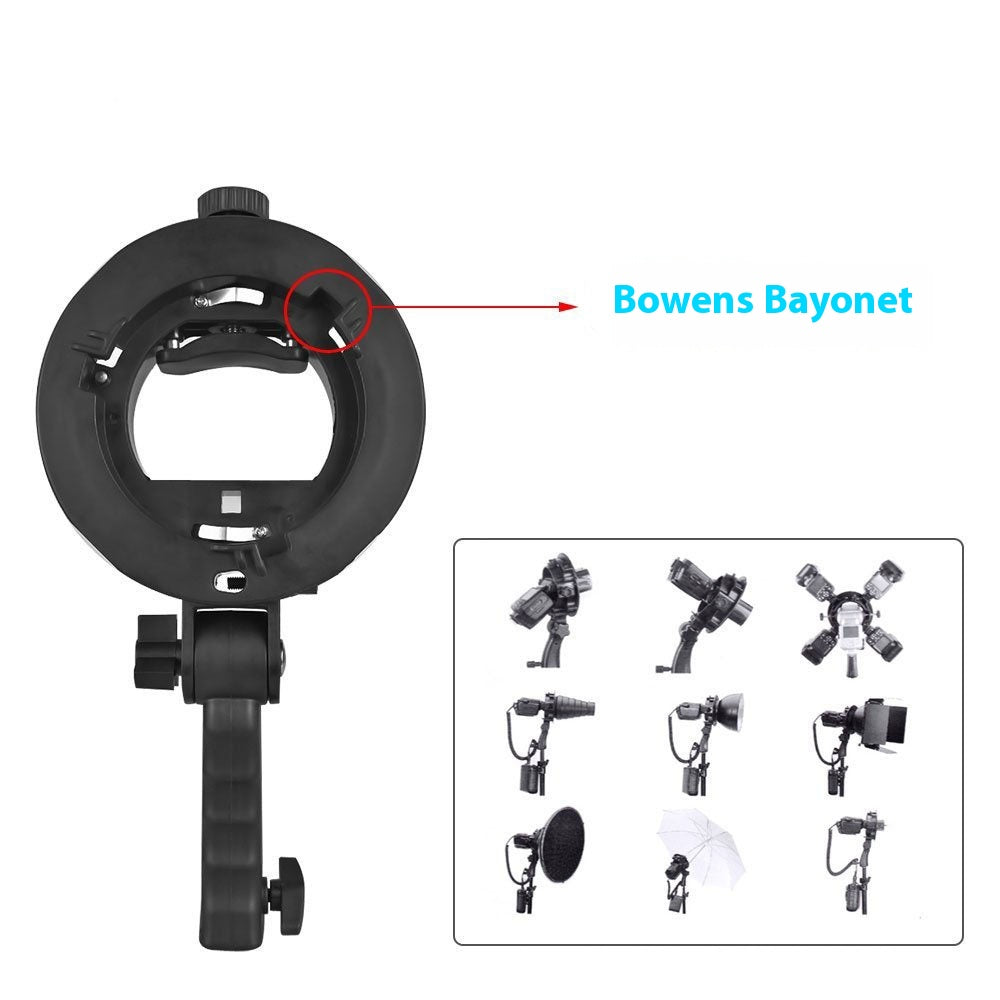 Équipement de photographie S-type Chuck Bracket Flashlight Bracket Handheld