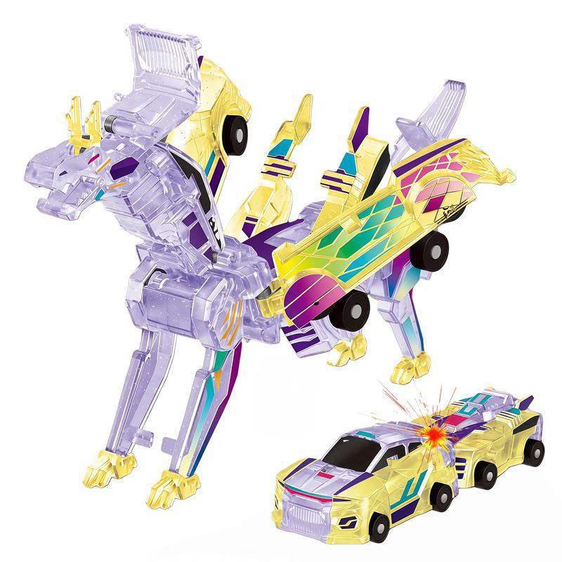 Treasure Car-Divine Toy Car Crash-and-Combine Transformer Robot Jouet Enfants