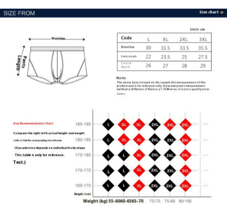 Sous-vêtements pour hommes Boxers Sexy Seduction Bullet Separation U Convex Sous-vêtements Trunk Modal El