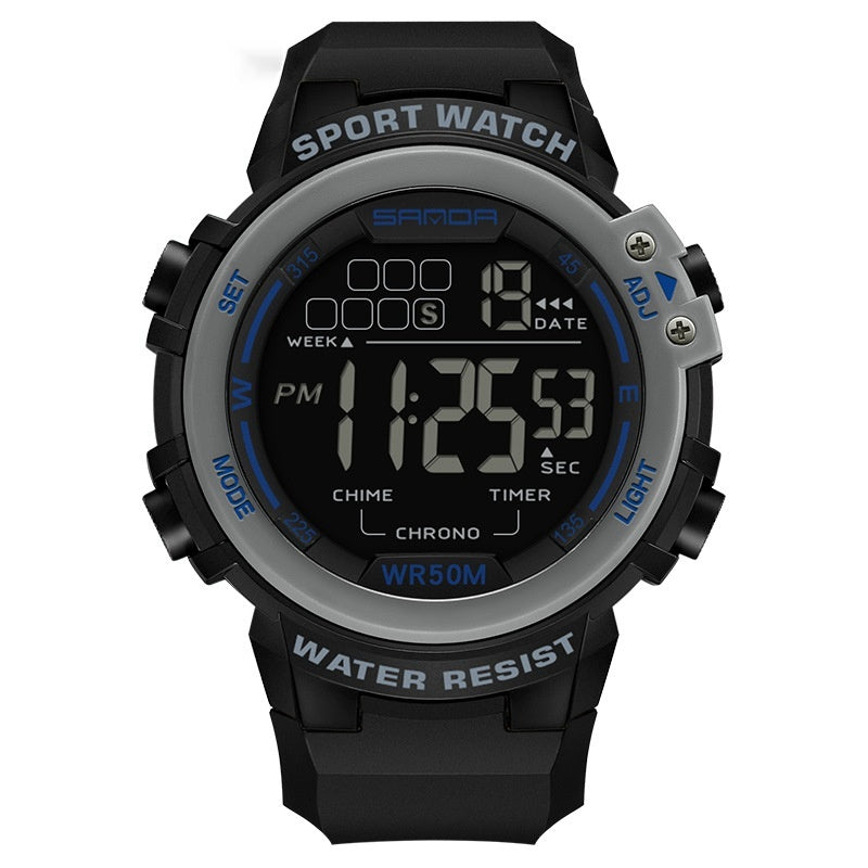 Multifonctionnelle de la mode jeune Tendance Lumineuse Homme Montre