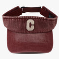 Broderie lavée simple Lettre tridimensionnelle C Chapeau rond pour usage extérieur