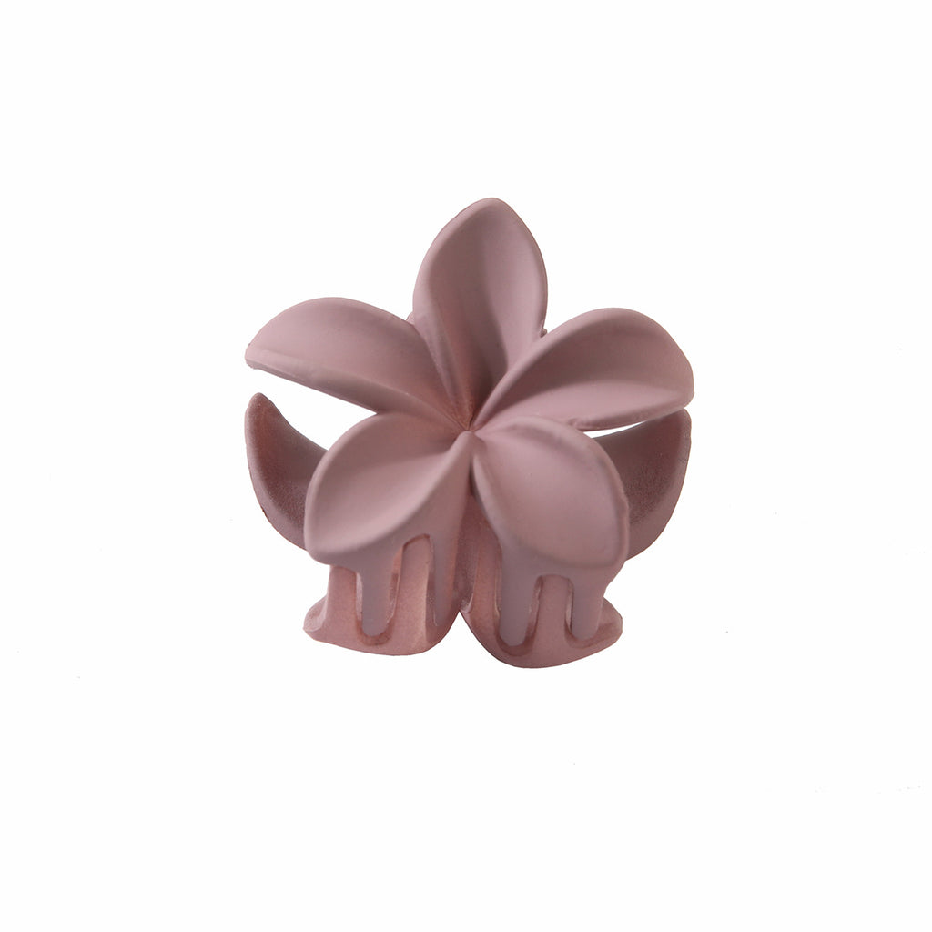 Candy Color Red Feather Solid Color Plastic Flowers Hair Clips