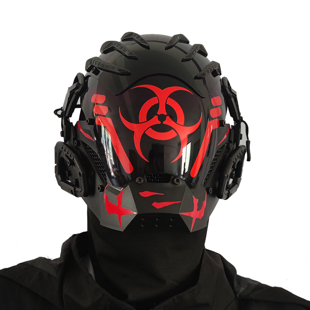 Masque Black Masque Technique Créatif Prop Masque Plein visage