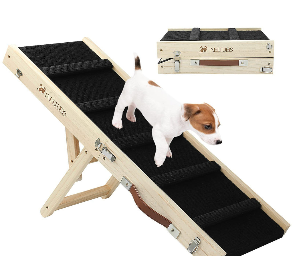 Échelle de chien réglable en bois Ramp portatif antidérapant pliable