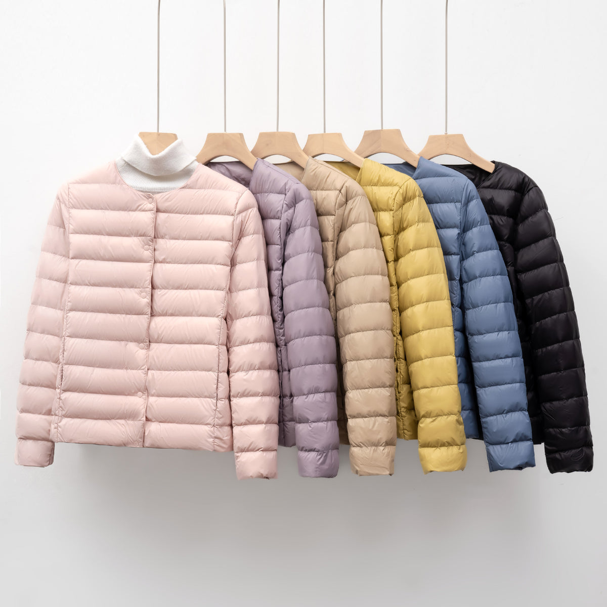 Femmes Léger Blanc Duck Down Jacket